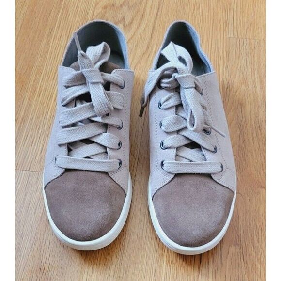 Eileen Fisher Tan and Gray Casual Sneakers with Canvas Upper - Picture 10 of 10